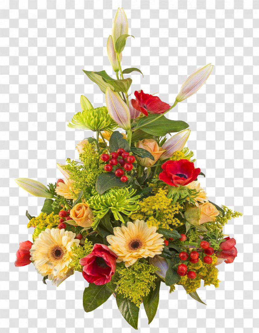 Flower Bouquet Birthday Cake - Flowers Transparent PNG
