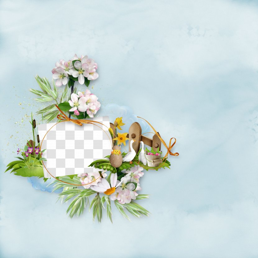 Floral Design Download Clip Art - Flower Bouquet - Swan Flowers Frame Transparent PNG