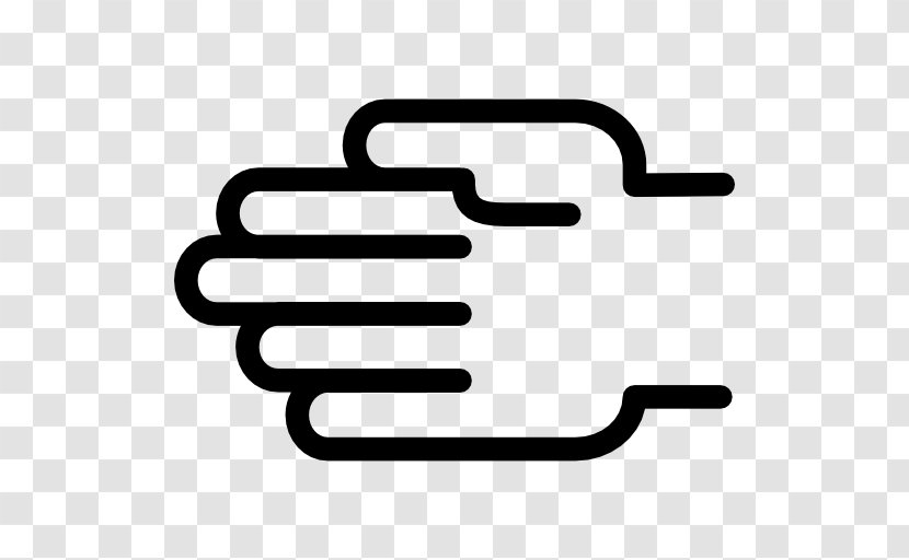 Hand Palm Finger - Black And White Transparent PNG