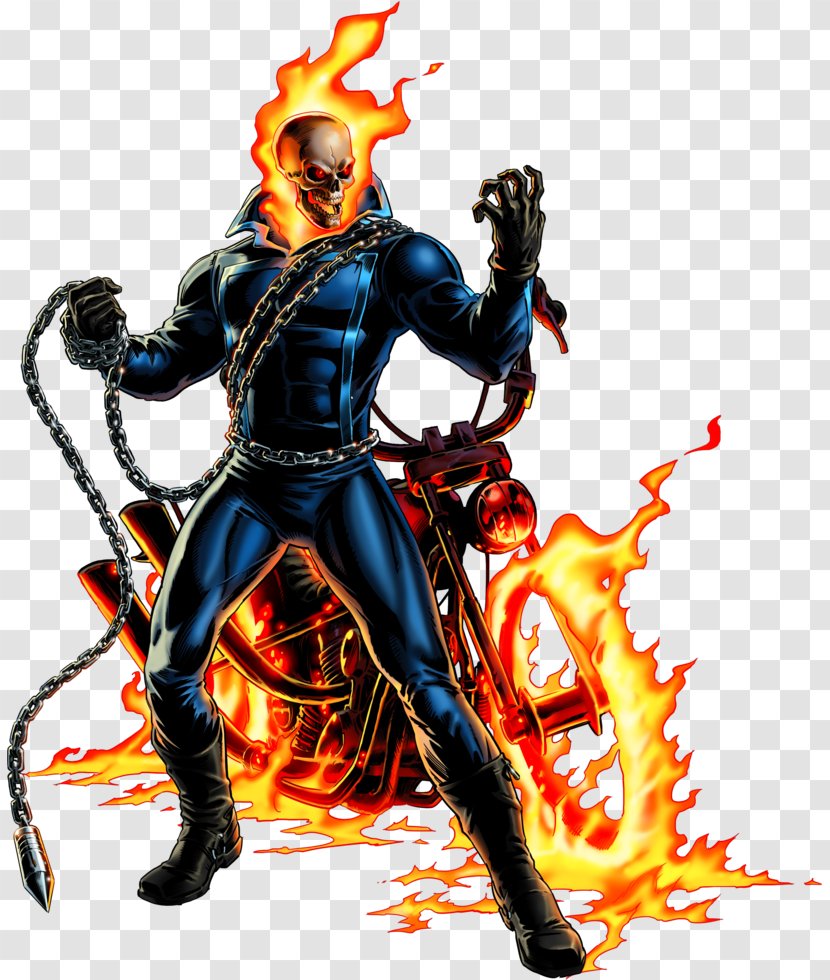 Ghost Rider (Johnny Blaze) Marvel: Avengers Alliance Danny Ketch Comics - Demon Transparent PNG