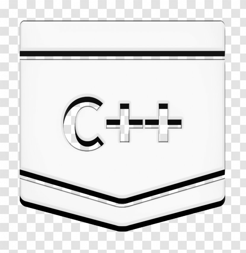 C Plus Icon Programming Code - Text - Rectangle Logo Transparent PNG