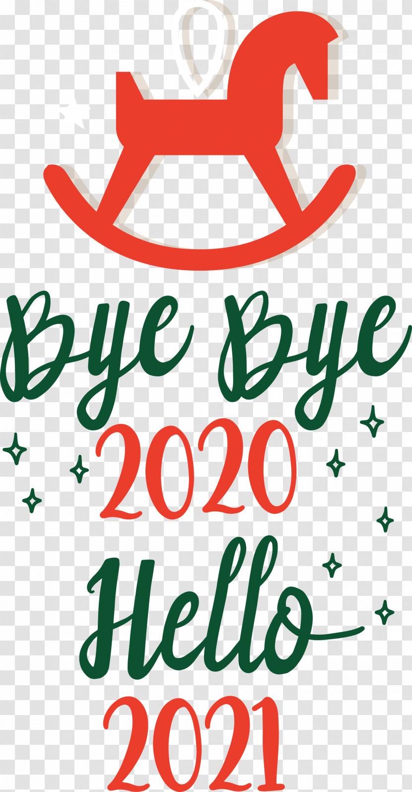 Hello 2021 Year Bye Bye 2020 Year Transparent PNG