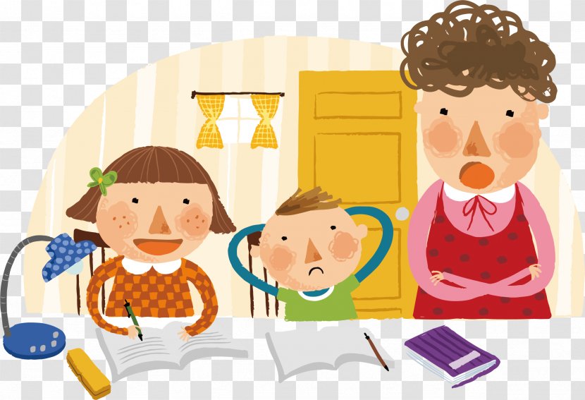 Writing Child Cartoon Homework - Toddler - Children Transparent PNG