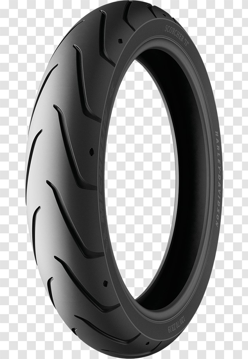 Motorcycle Tires Harley-Davidson Michelin - Softail - Tire Track Transparent PNG