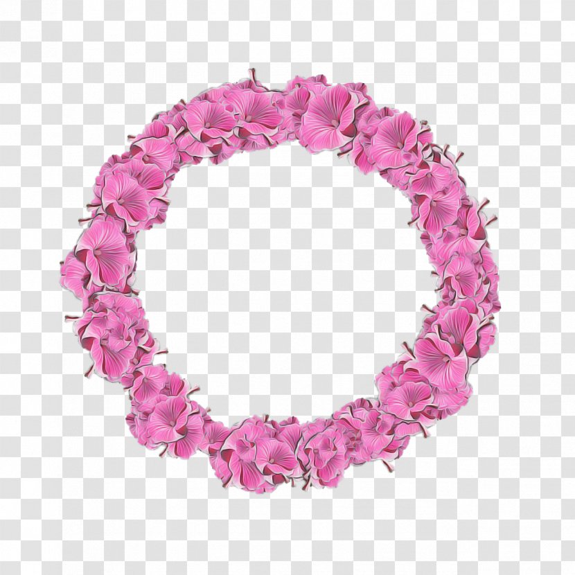 Pink Bracelet Fashion Accessory Lei Magenta - Hair Petal Transparent PNG