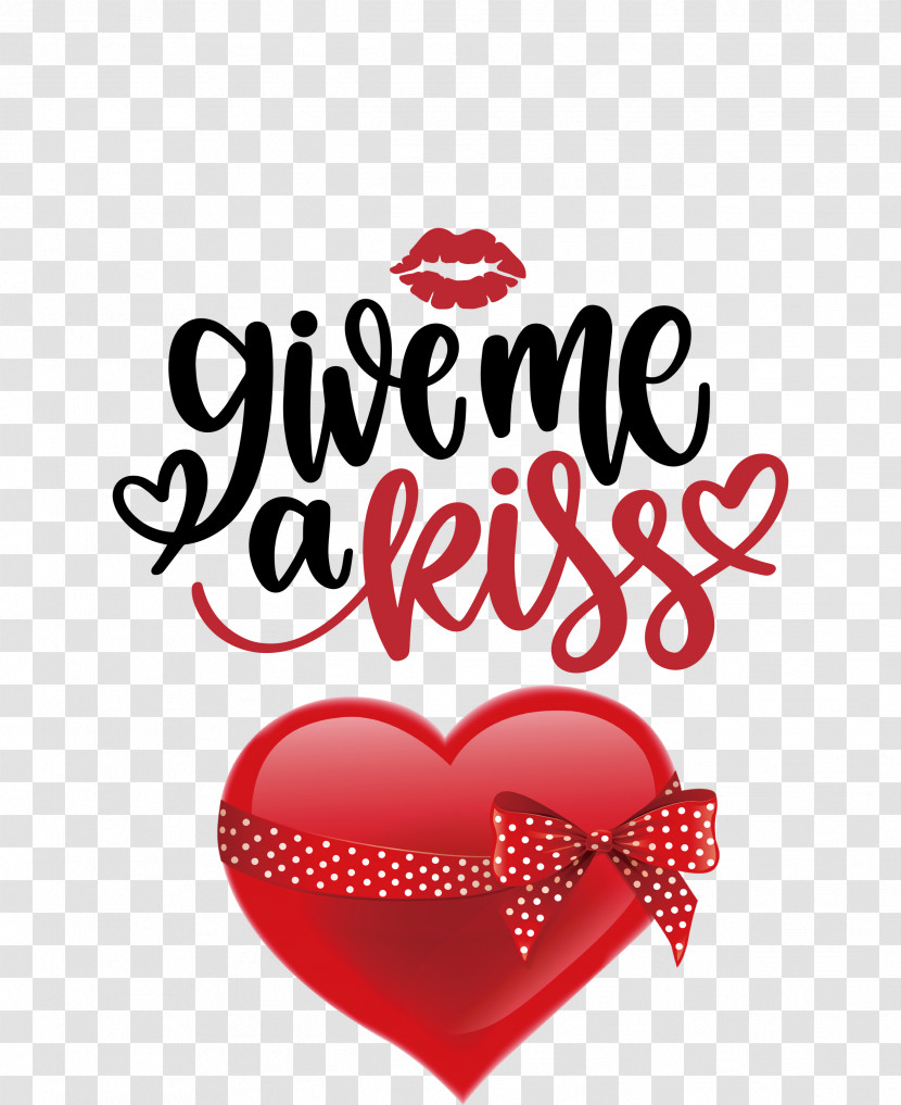 Give Me A Kiss Valentines Day Love Transparent PNG