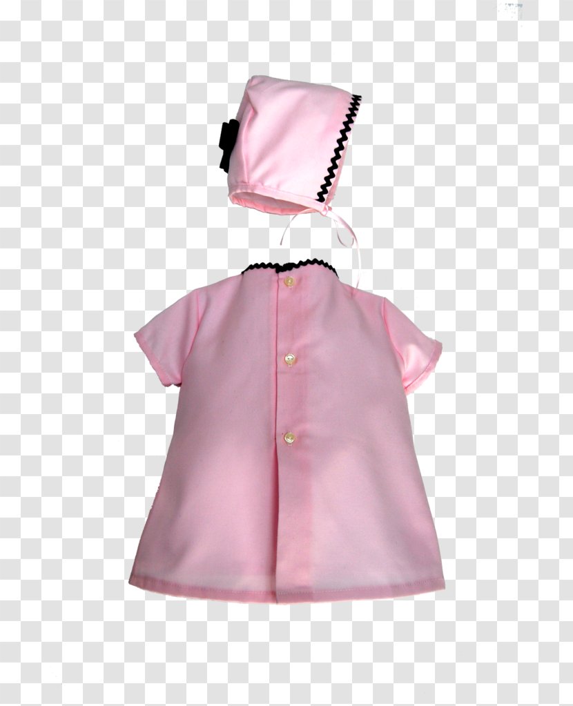 Sleeve Shoulder Collar Blouse Pink M - Peach - Polka Dots Transparent PNG