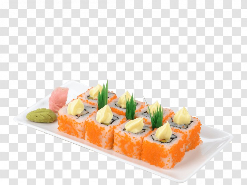 California Roll Sushi Japanese Cuisine Makizushi Sashimi - Finger Food - Dishes Transparent PNG
