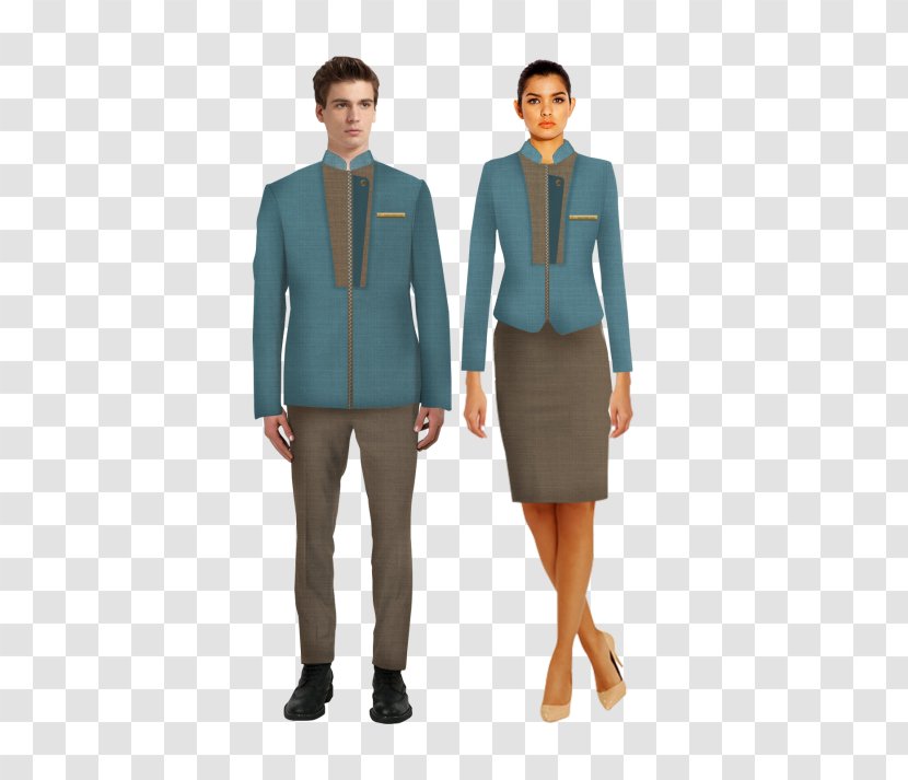 Blazer Uniform Housekeeping Receptionist Clothing - Formal Wear - Flight Stewardess Transparent PNG