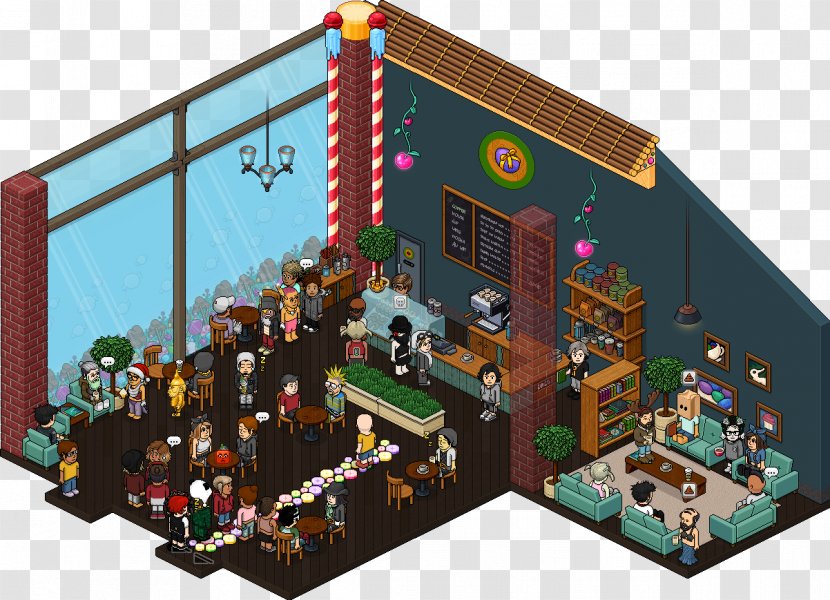 Habbo Cafe Room Imgur Game - New Record Transparent PNG