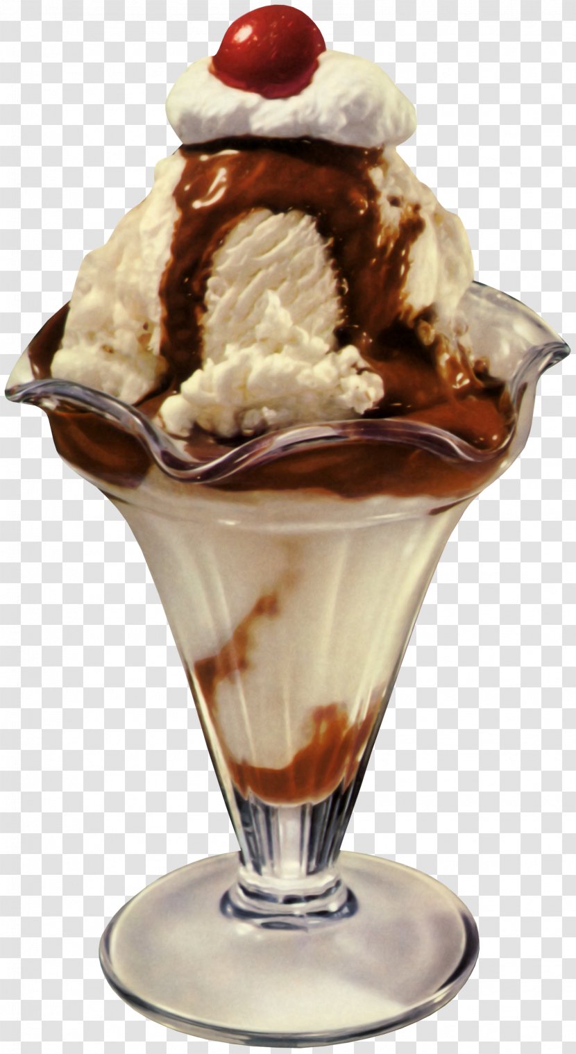 Ice Cream Milkshake Sundae Banana Split - Soft Serve Transparent PNG
