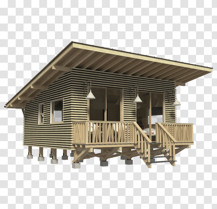 House Plan Log Cabin Cottage - Tiny Movement - MODERN HOUSE Transparent PNG