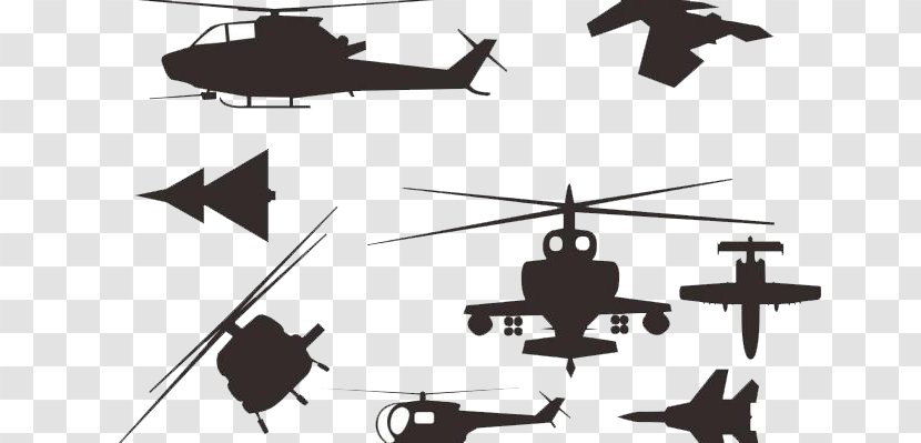 Airplane Helicopter - Coreldraw - Helicopters And Fighter Combinations Transparent PNG