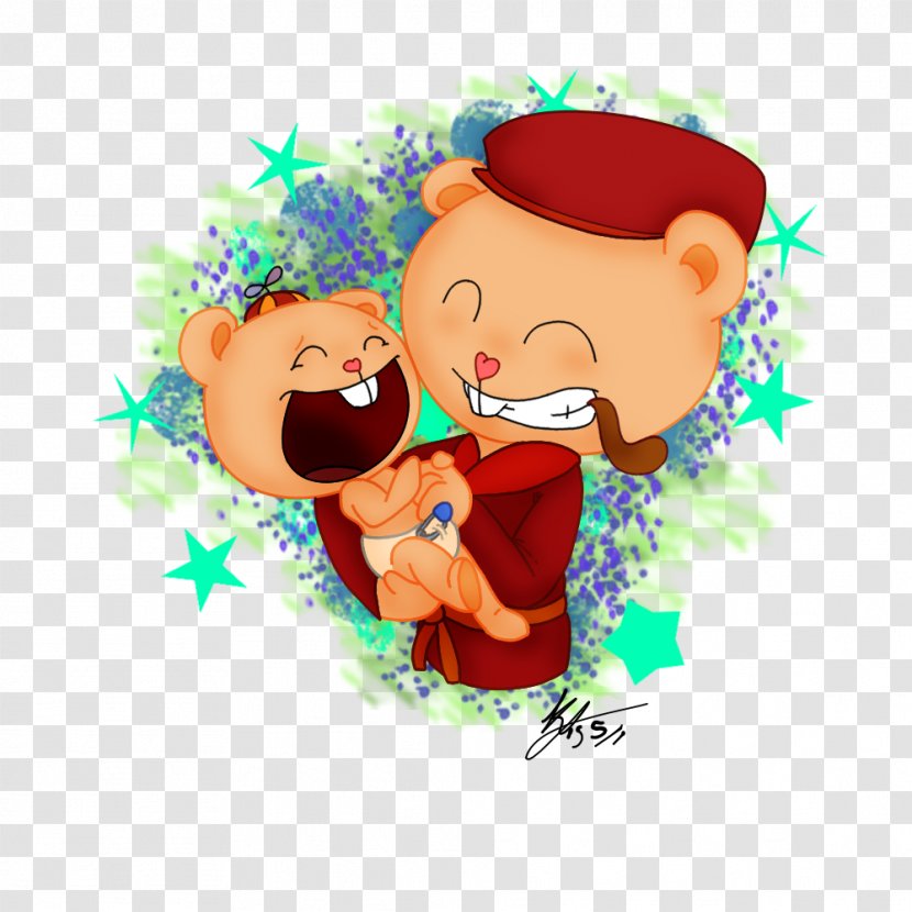 Flippy Flaky Cub Cuddles Lammy - Tree - Flower Transparent PNG