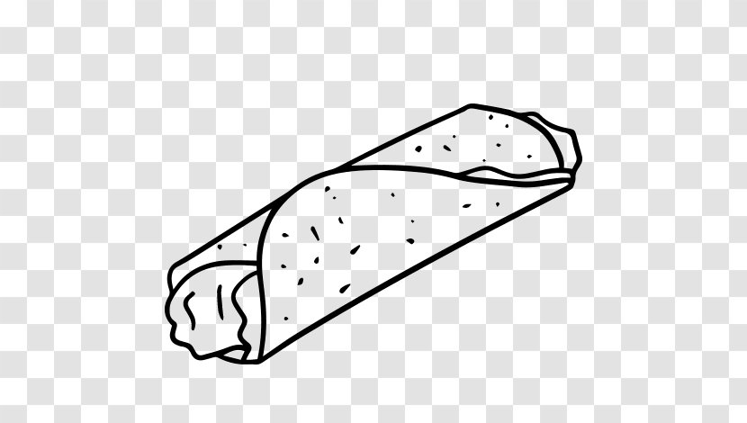 Burrito Mexican Cuisine Wrap Baguette Drawing - Bread Pasta Transparent PNG