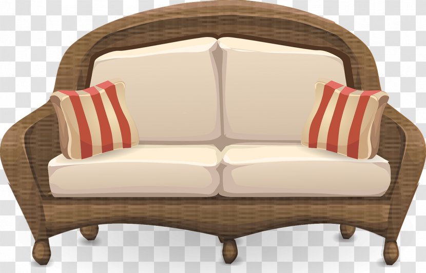 Couch Living Room Clip Art - Furniture - Old Transparent PNG