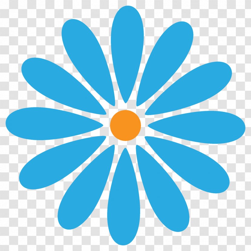 Blue Clip Art Petal Turquoise Plant - Wildflower Logo Transparent PNG