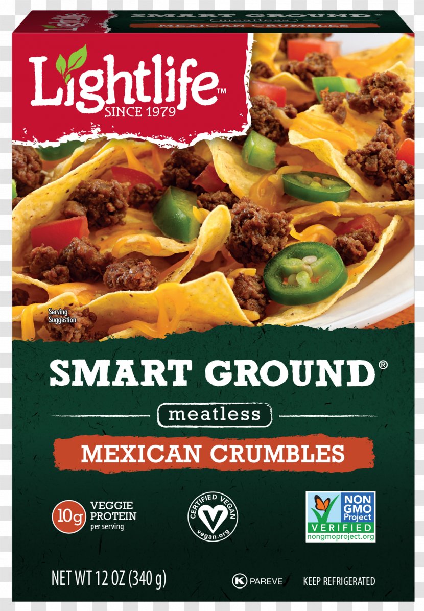 Vegetarian Cuisine LightLife Nachos Food Mexican - Meatless Monday - Meat Transparent PNG