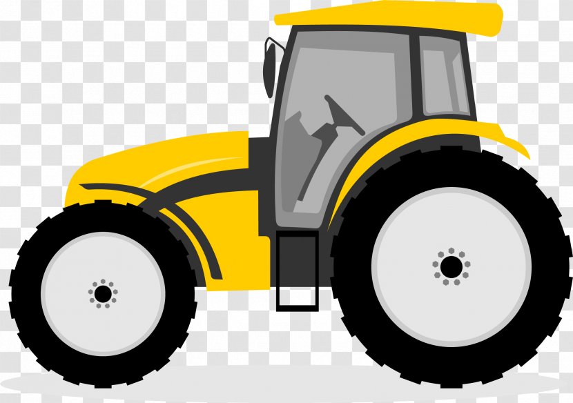 Tractor Cartoon John Deere - Tire Transparent PNG