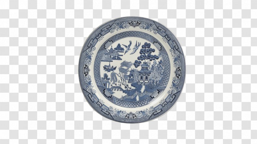 Willow Pattern Plate Churchill China Bowl Table - Dishware Transparent PNG