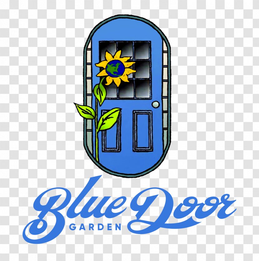 Blue Door Garden Flower House - Wreath Transparent PNG