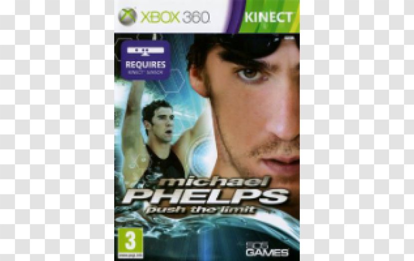 Xbox 360 Kinect Adventures! Michael Phelps: Push The Limit Yoostar - Video Game Software - Phelps Transparent PNG