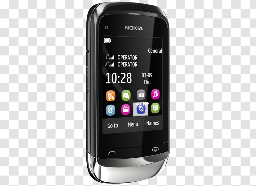 Nokia C2-00 C2-06 Phone Series X3 Touch And Type C2-02 - Electronic Device - C300 Transparent PNG