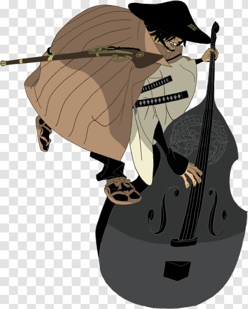 Samurai Bushido Illustration - Violin Family - Japanese Color Transparent PNG