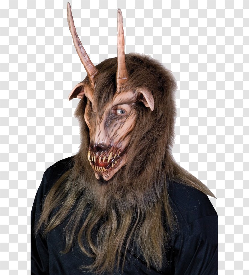 Latex Mask Krampus Halloween Costume Goat - Clothing Transparent PNG