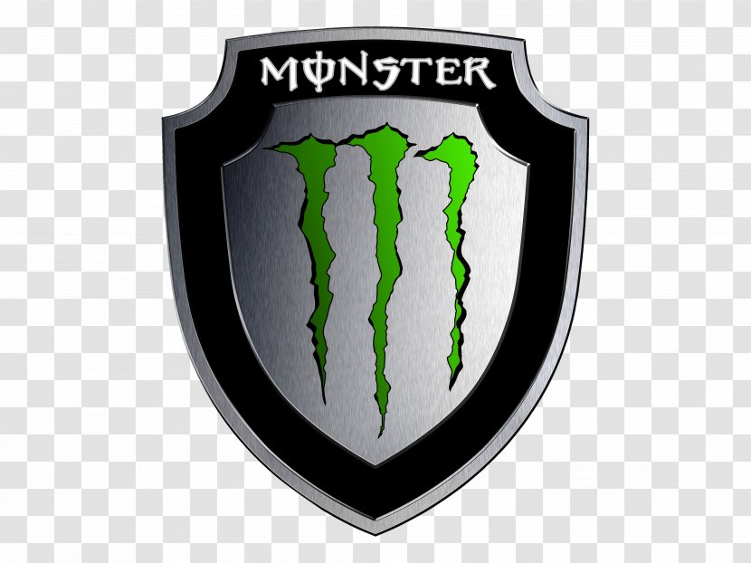 Monster Energy Drink Logo Blue Desktop Wallpaper - Shield Transparent PNG