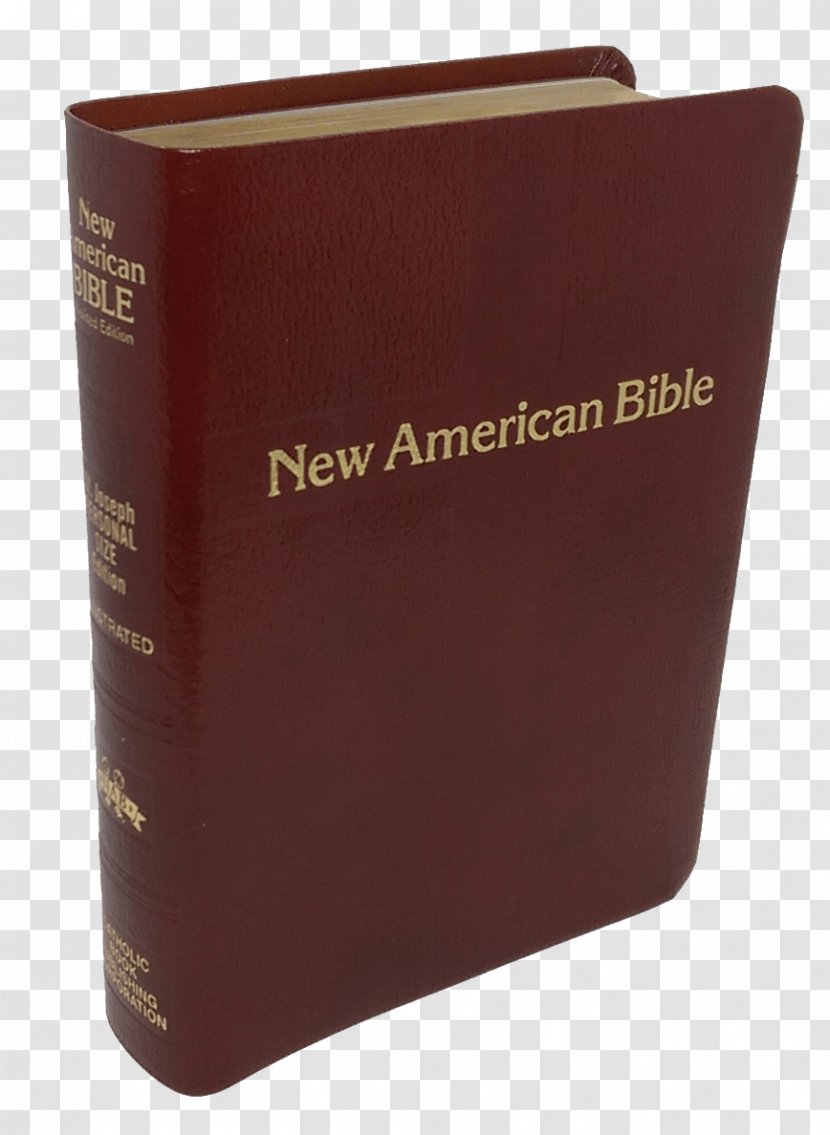 New American Bible Maroon Brown - Gold - Religious Supplies Transparent PNG