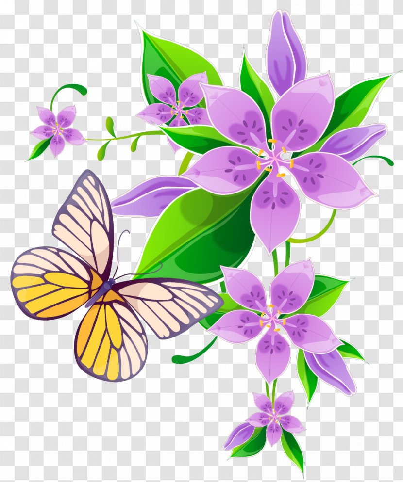 Floral Design Clip Art Flower Purple Sticker - Petal Transparent PNG