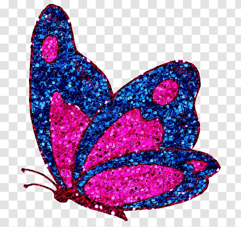 Glitter Free Content Clip Art - Social Network - Blue Butterfly Pictures Transparent PNG