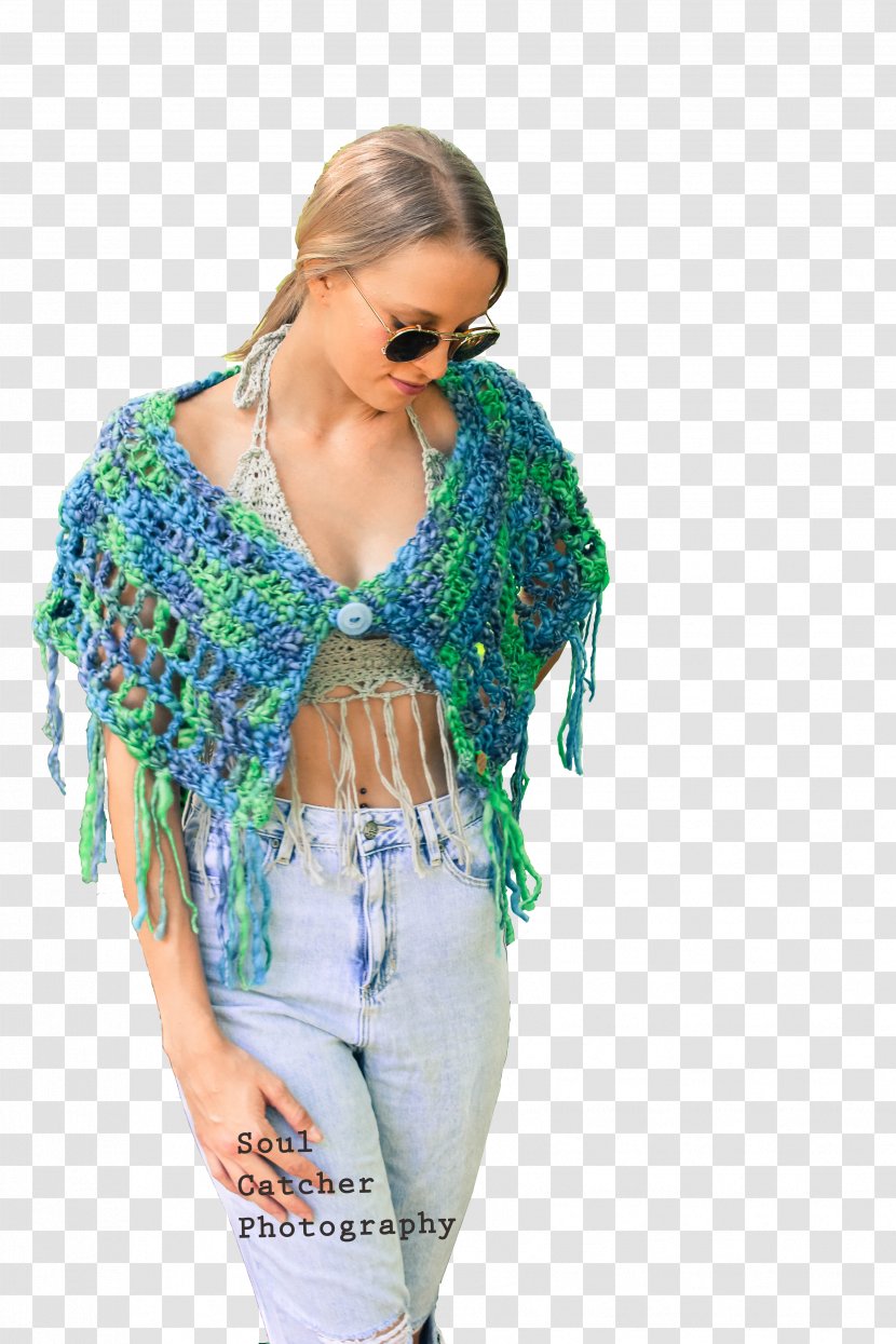 Outerwear Poncho Fringe Knitting Cape - Shawl - Big Transparent PNG