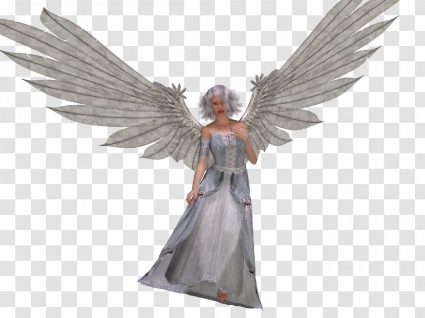 Statue Figurine Angel M - Wing - Printing Transparent PNG