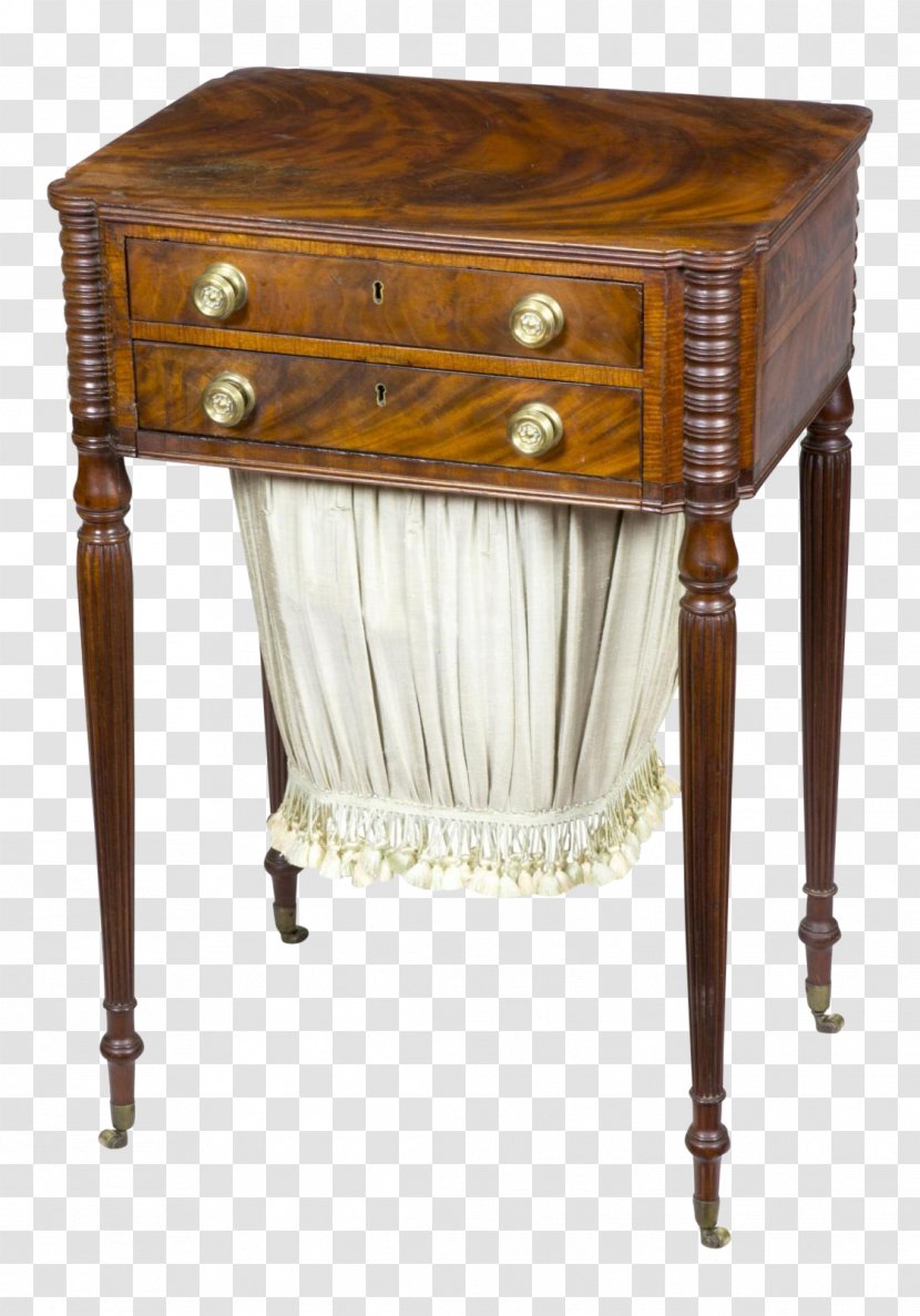 Bedside Tables Drawer Sewing Table Mahogany - Flower Transparent PNG