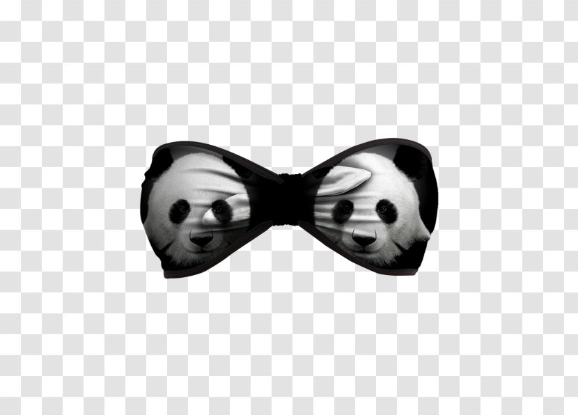 Bow Tie Giant Panda White Black M - Mr Gugu Miss Go Transparent PNG