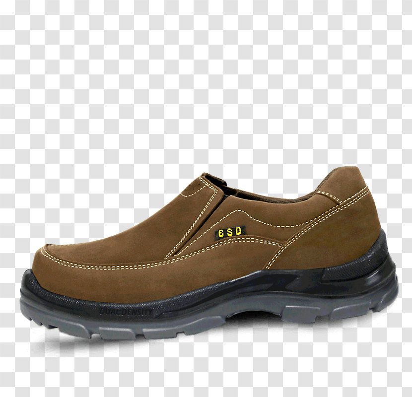 Slip-on Shoe Hiking Boot Walking - Brown - Oscar Safety Shoes Transparent PNG