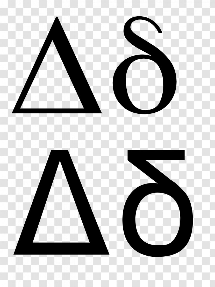 Delta Symbol Greek Alphabet Letter Sign Transparent PNG