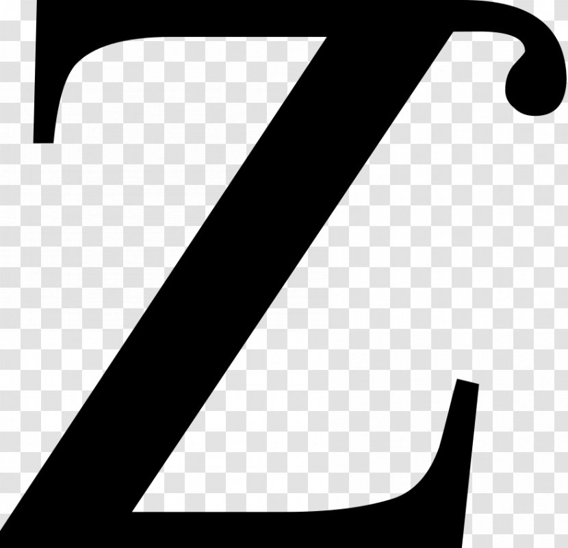 Z Letter Alphabet Wikipedia Bas De Casse - Shoe - Black And White Transparent PNG