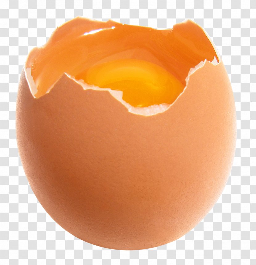 Chicken Egg Yolk - Peach - Broken Transparent PNG