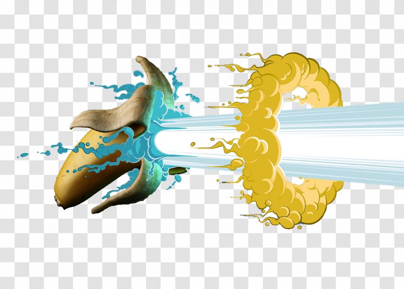 Light Graphic Design Banana - Yellow Transparent PNG