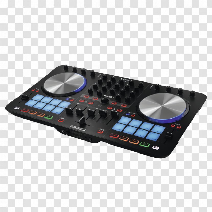 DJ Controller Disc Jockey Reloop Beatmix 4 Audio MIDI Controllers - Heart - Watercolor Transparent PNG