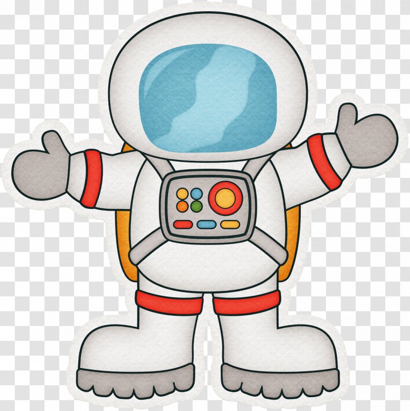Astronaut Cartoon Outer Space Clip Art - Material - Pretty Robot Transparent PNG