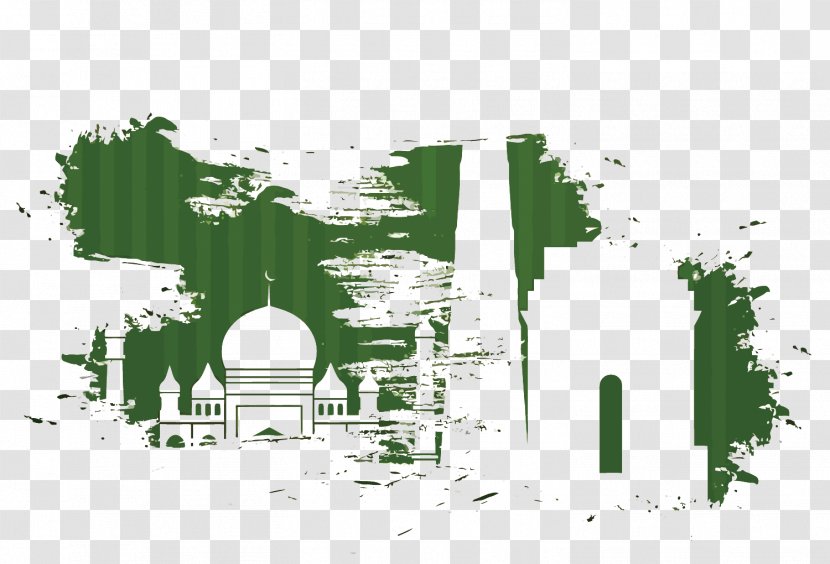 India Architecture August 15 - Brand - Vector Green Building Transparent PNG