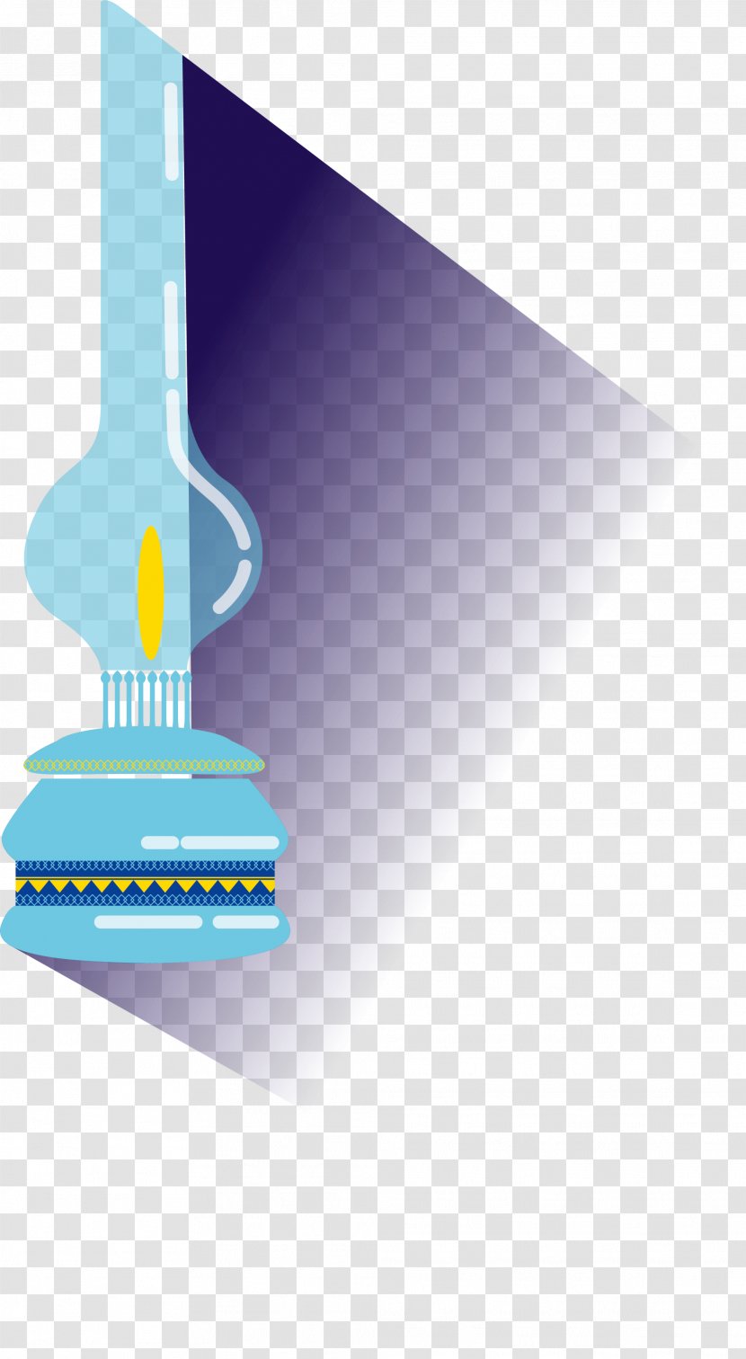 Animation Download - Eid Alfitr - Blue Cartoon Oil Lamp Transparent PNG