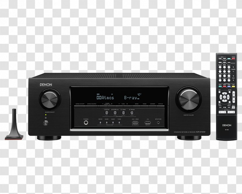 AV Receiver Denon AVR-X1200W DTS Audio - Avrs730h - Av Transparent PNG