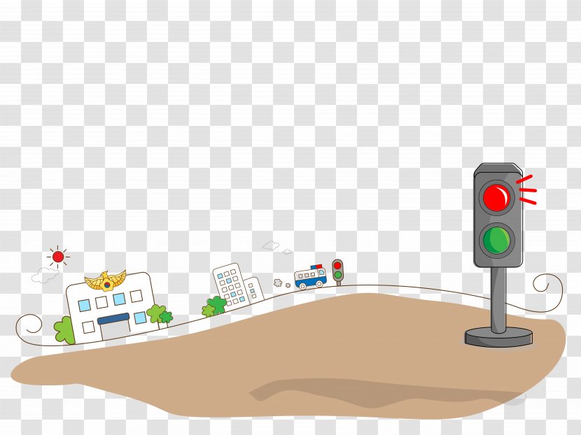 Car Traffic Light Road Police - Heart - The Way,traffic Transparent PNG