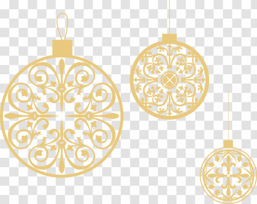 Christmas Ornament Stencil Silhouette Painting Transparent PNG