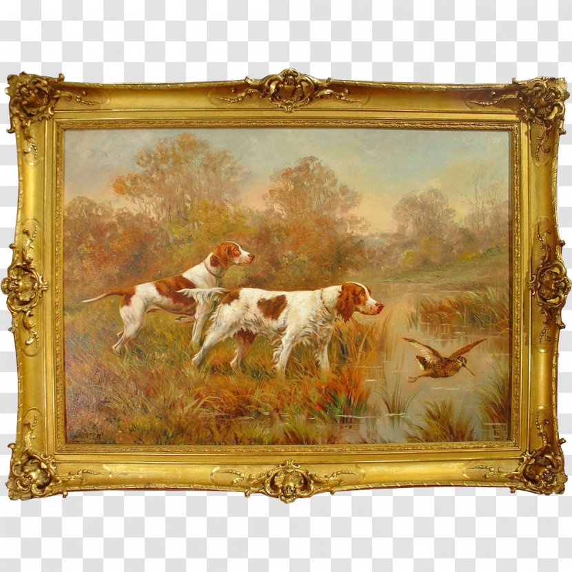 Pointer Hunting Dog Painting Picture Frames - Tapestry Transparent PNG